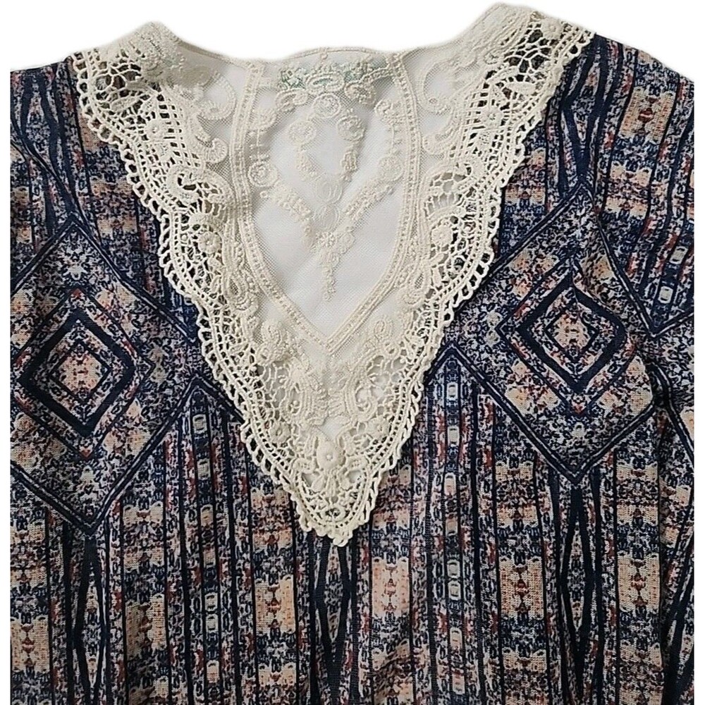 Maurices Womens Geometric patchwork kimono size S / M Small Medium - Picture 8 of 10